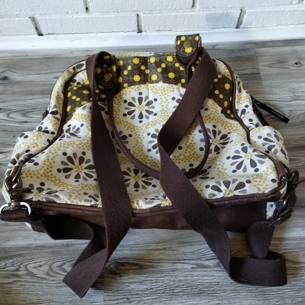 Petunia Pickle Bottom Diaper Bag Backpack in Daisy Dewdrops